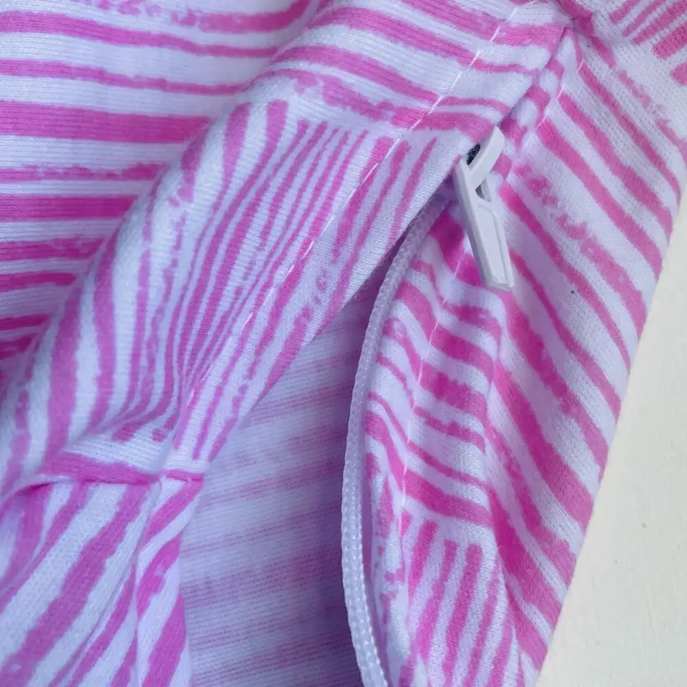 SwaddleMe Natural Position 2-in 1 Swaddle Easy Change Zipper Pink 7-14 lbs
